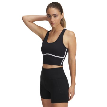 Damestanktop Under Armour Meridian Piped Crop Zwart / Wit / Zwart L