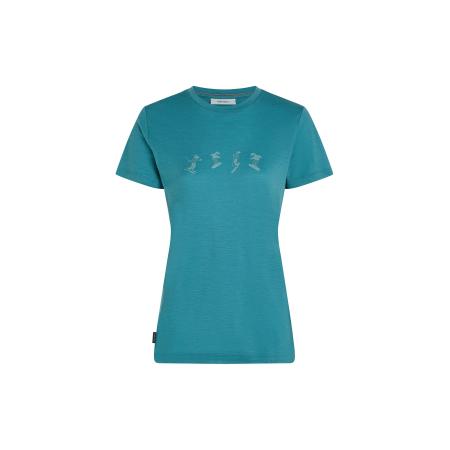 Icebreaker ICEBREAKER Functioneel shirt Tech Lite turquoise / grijs