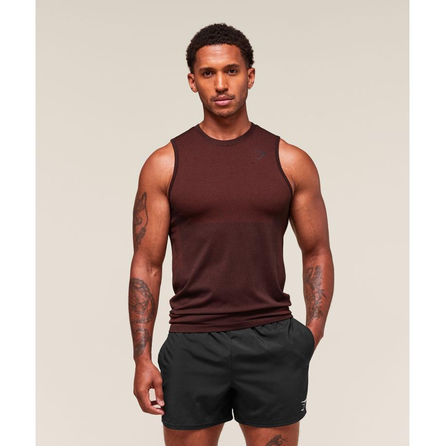 Gymshark Vital Tank Black/Sets Red Rood