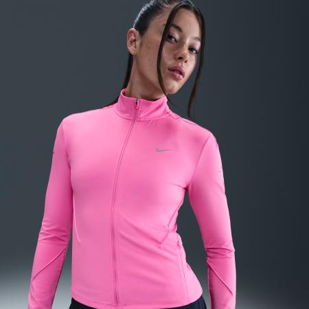 Nike Swift Dri-FIT tussenlaagtop voor hardlopen met volledige rits voor dames - Roze