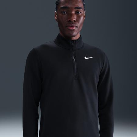 Nike Victory Dri-FIT golftop met halflange rits voor heren - Zwart