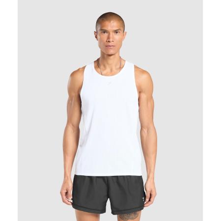Gymshark Running Tank White