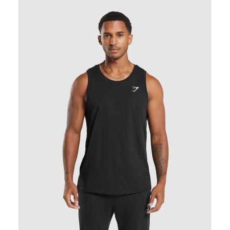 Gymshark Crest Cotton Tank Black