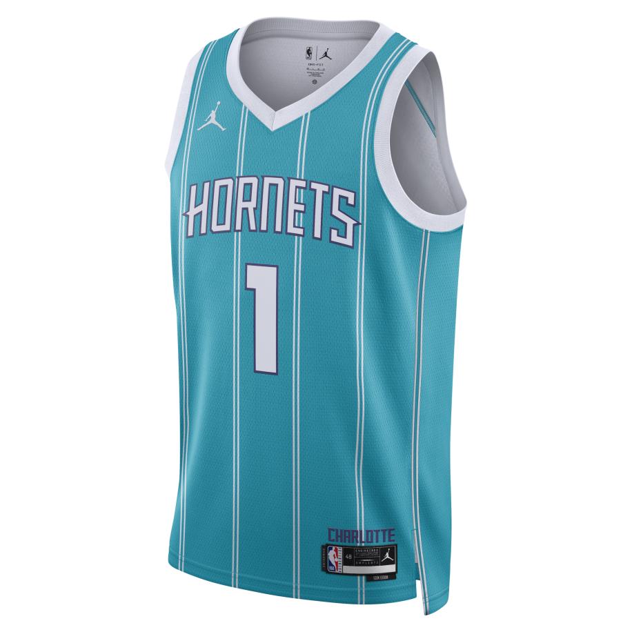 Charlotte Hornets Icon Edition 2022/23 Jordan Swingman Dri-FIT NBA-jersey voor heren - Blauw Blauw