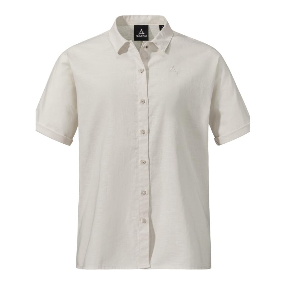 Schöffel Multifunctionele blouse Urban Blouse Style Kalmen WMS natuurwit Bruin