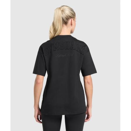 Gymshark Campus Classics Graphic T-Shirt Black