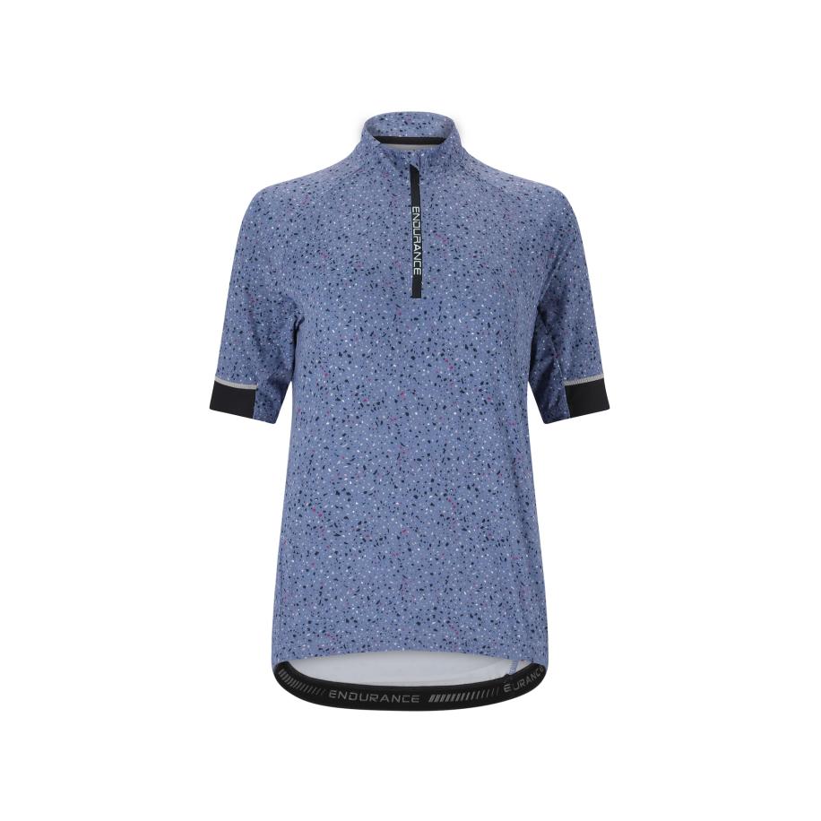 ENDURANCE ENDURANCE Functioneel shirt Jette duifblauw / pink / zwart / wit -