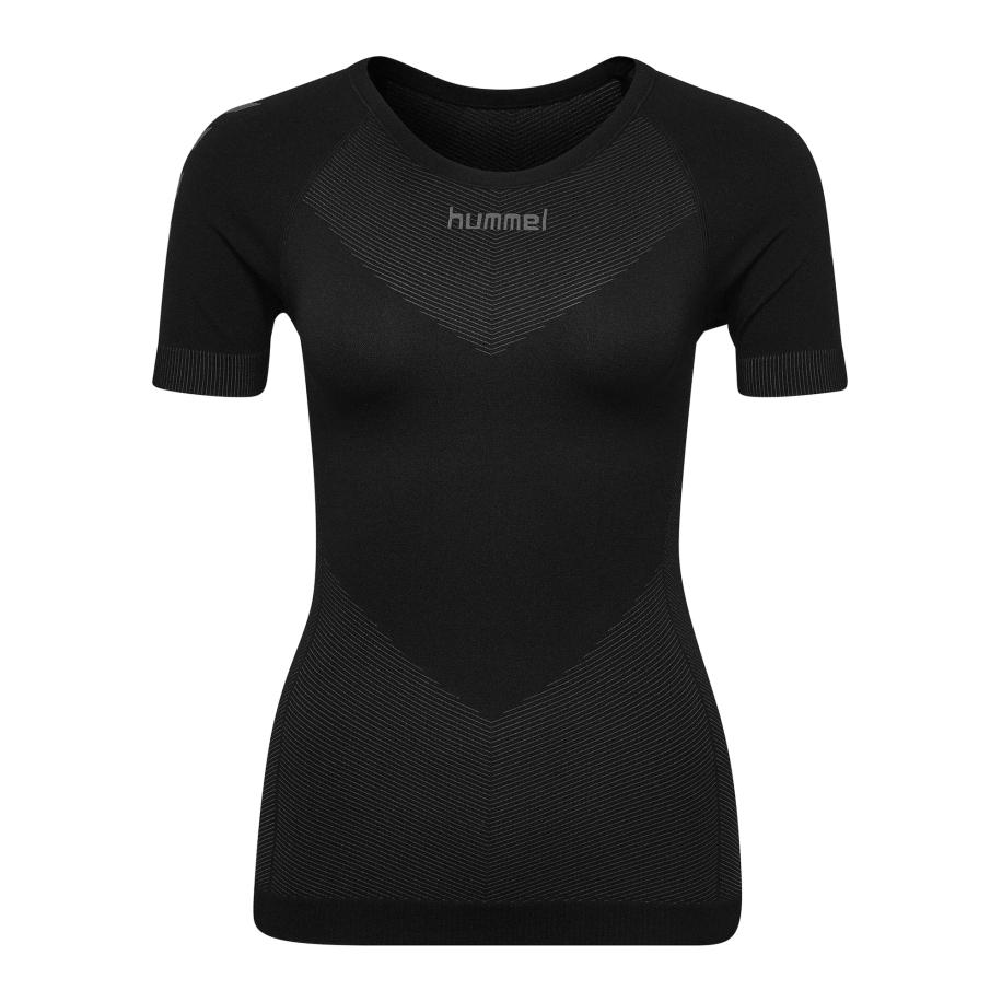 Hummel Hummel Functioneel shirt First Seamless donkergrijs / zwart -
