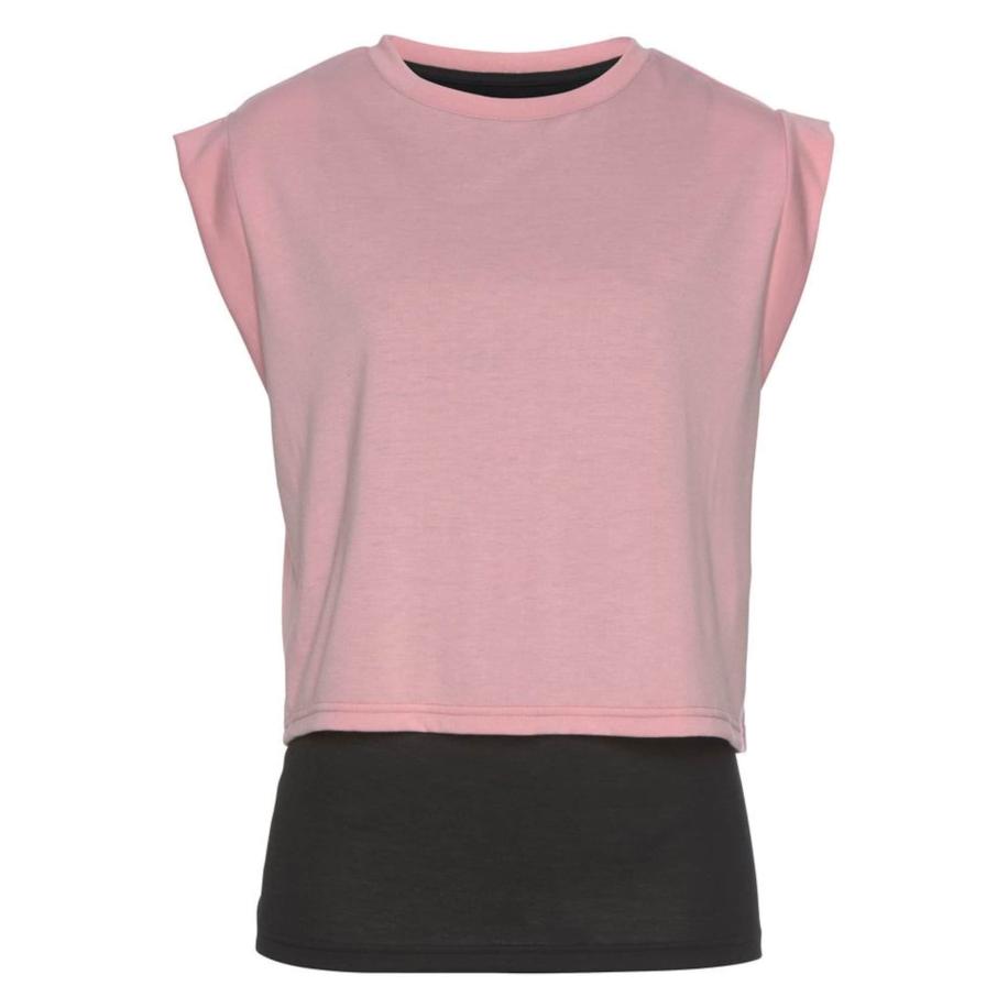 Lascana LASCANA ACTIVE Functioneel shirt rosa / zwart -