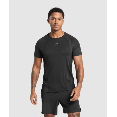 Gymshark Apex Seamless T-Shirt Black/Dark Grey