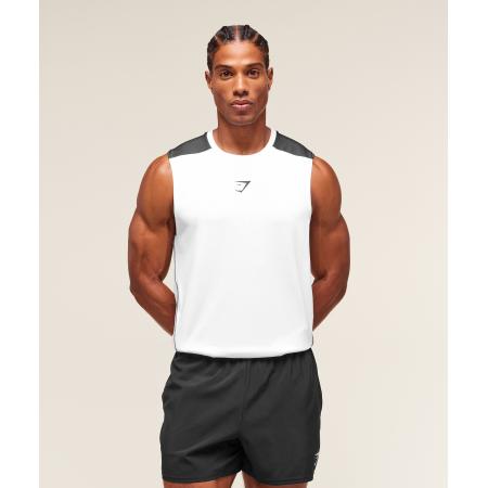Gymshark Arrival Block Tank White