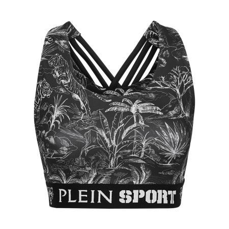 Plein Sport Plein Sport Sporttop grijs / zwart