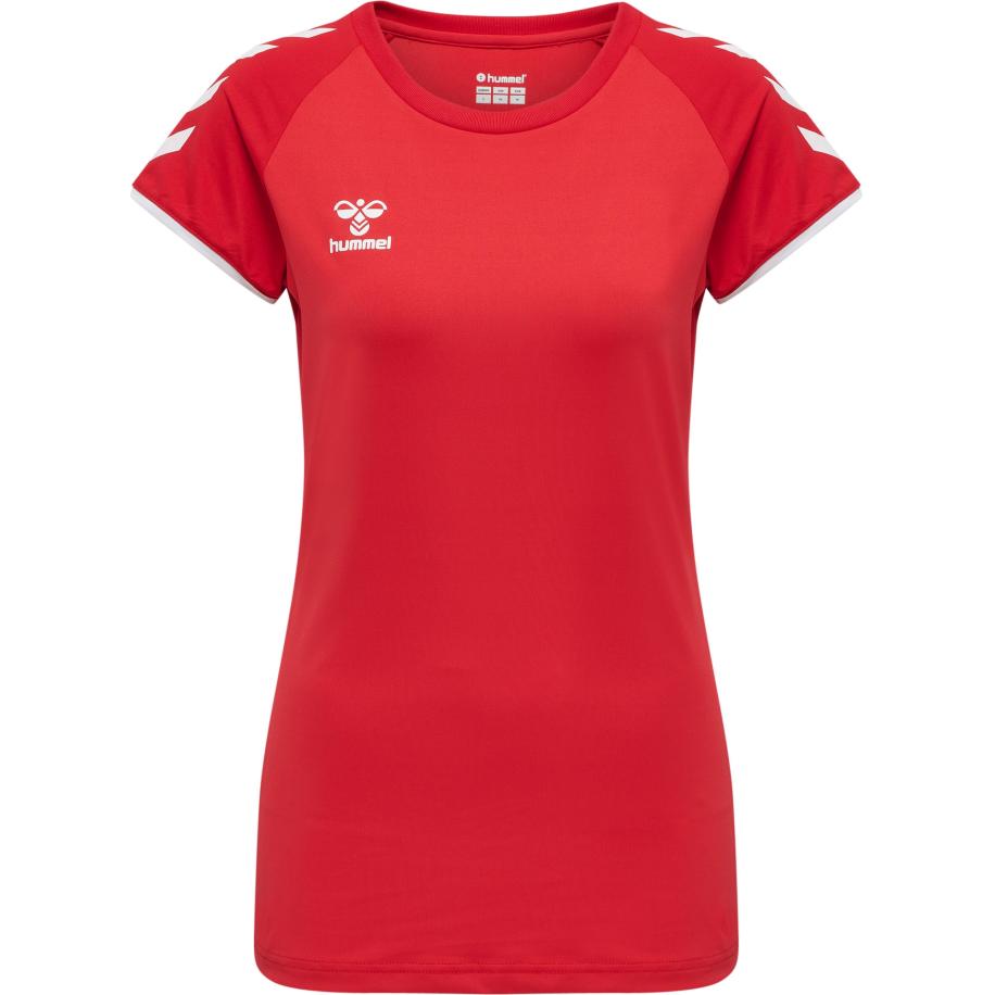 Hummel Hummel Functioneel shirt vuurrood / wit -