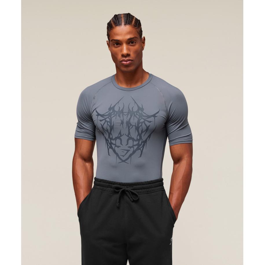 Gymshark Carlos x Element Baselayer Iron Blue Blauw