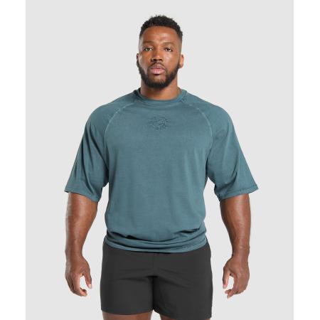 Gymshark Premium Legacy T-Shirt Cargo Blue