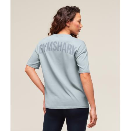 Gymshark Power Oversized T-Shirt Denim Grey
