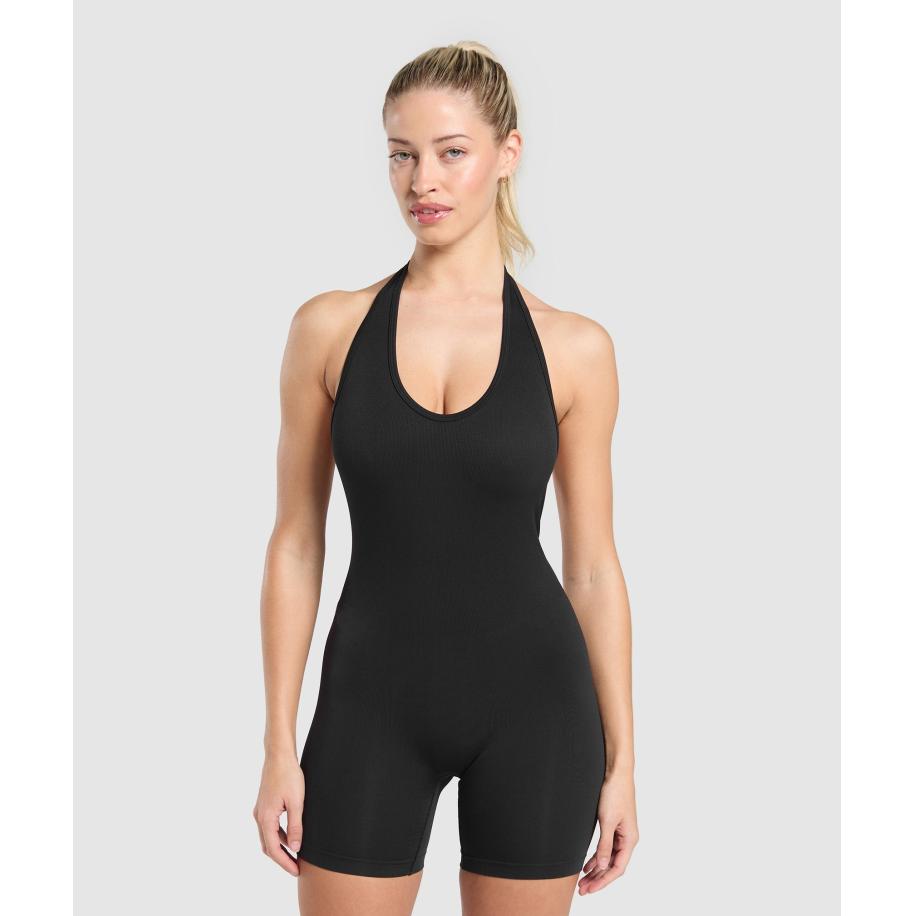 Gymshark Everyday Seamless 5 All in One Short Black Zwart