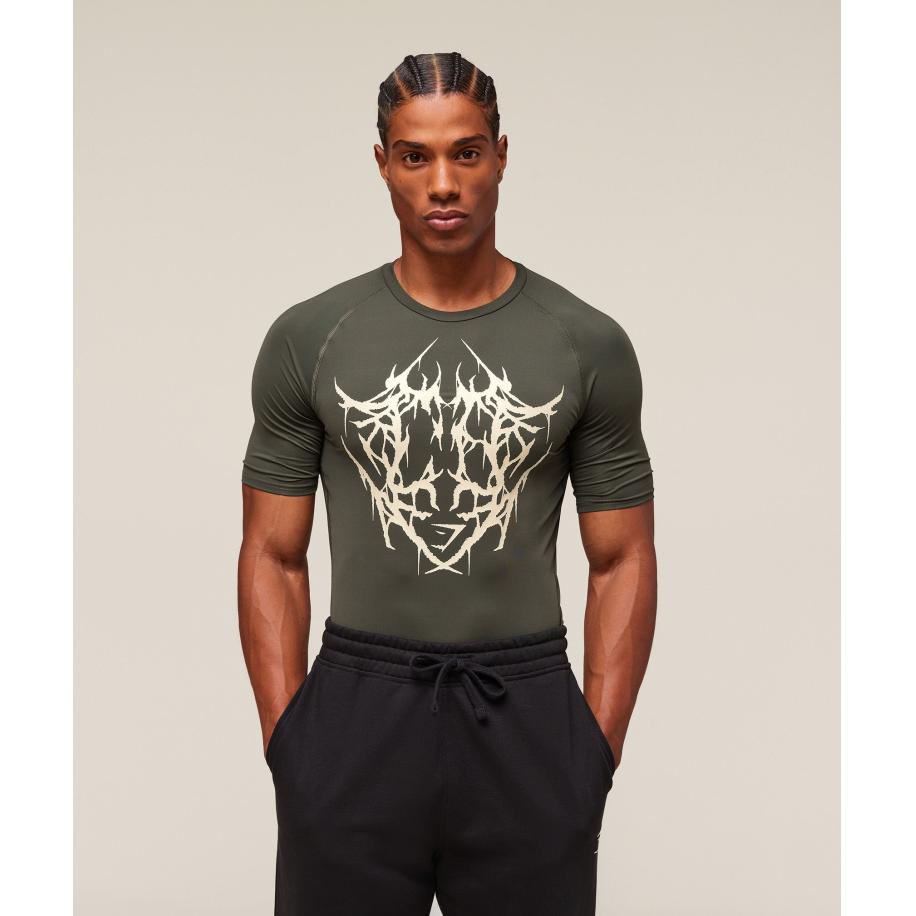 Gymshark Carlos x Element Baselayer Strength Green Groen