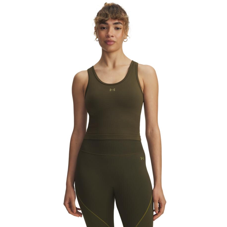 Under Armour Vanish Seamless damestanktop Expedition Groente / Canteen Groente / Canteen Groente XS Groen