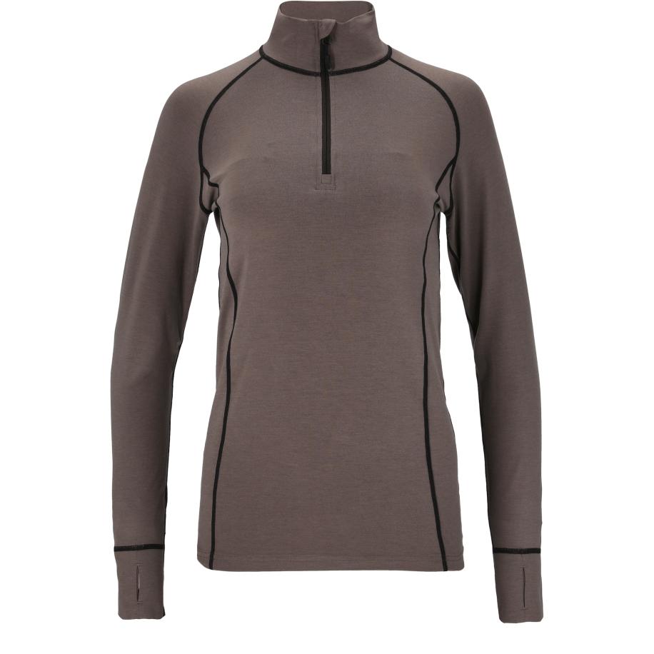 Whistler Functioneel shirt Athene aardetinten / zwart Grijs