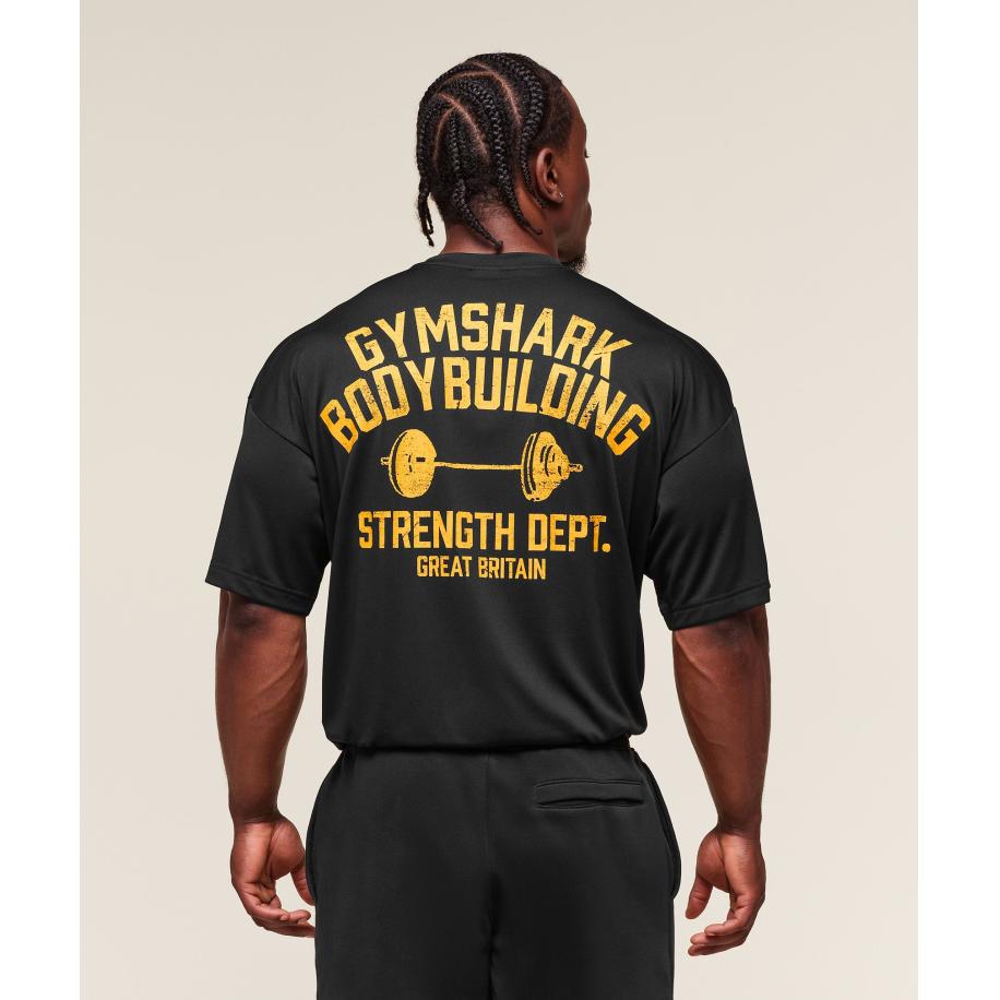 Gymshark Olympic Bar T-Shirt Black Zwart