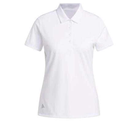 Adidas ADIDAS GOLF Functioneel shirt Womens Solid Performance Short Sleeve Polo wit