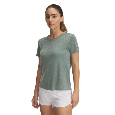 Under Armour Launch Camo Damesshirt met korte mouwen Silica Groente / Reflecterend M