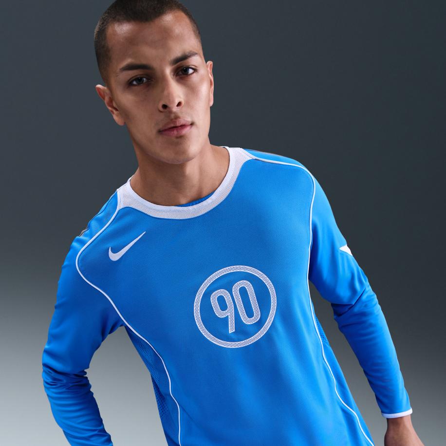 Nike Total 90 Dri-FIT voetbaltop met lange mouwen voor heren - Blauw Blauw
