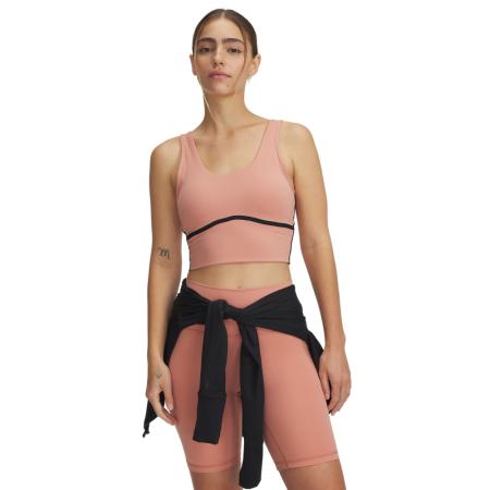 Under Armour Meridian Piped Crop tanktop voor dames Canyon Roze / Zwart / Canyon Roze M