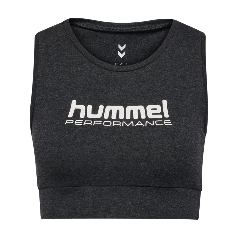 Hummel Hummel Sporttop Pulse zwart gemêleerd / wit -