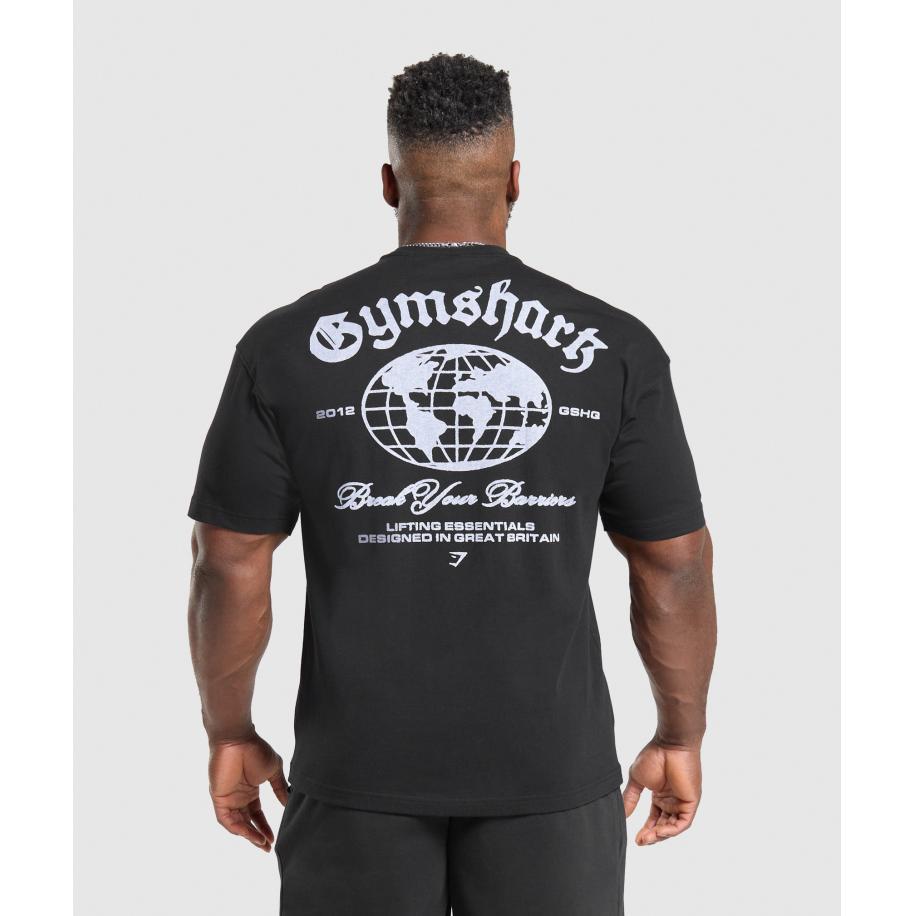 Gymshark Break Your Barriers T-Shirt Black Zwart