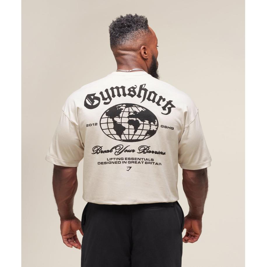 Gymshark Break Your Barriers T-Shirt Pebble Grey Grijs