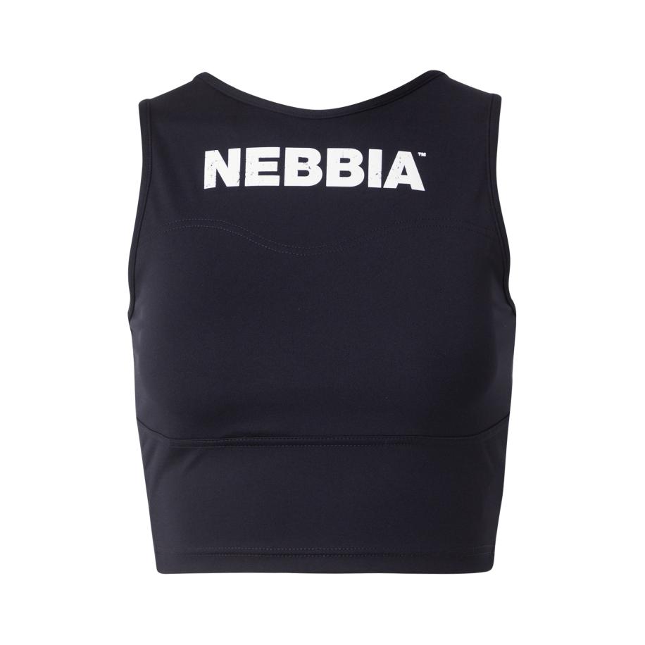 NEBBIA NEBBIA Sporttop GYM THERAPY 618 zwart / wit -