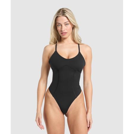 Gymshark Strappy All in One Bodysuit Black