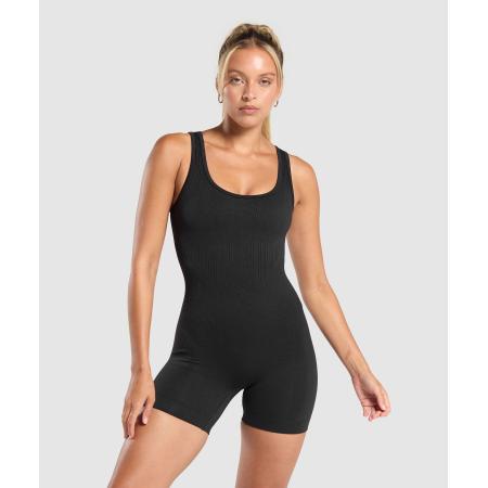 Gymshark Corset Seamless Bodysuit Black