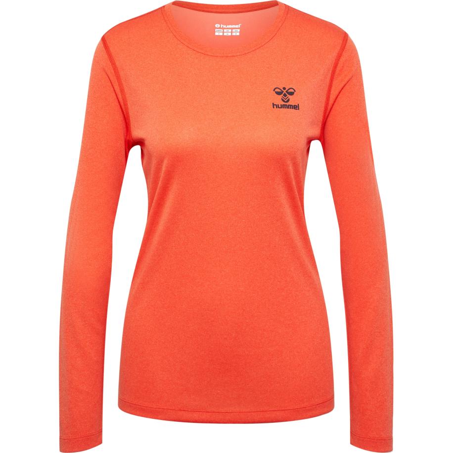 Hummel Hummel Functioneel shirt SPRINT MEL oranjerood / zwart -