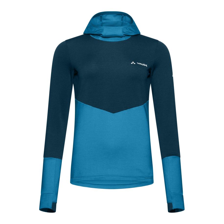 Vaude VAUDE Functioneel shirt Monviso marine / cyaan blauw / wit -