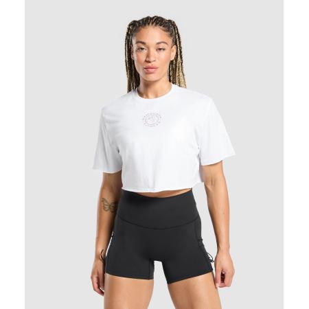 Gymshark Legacy Crop Top White