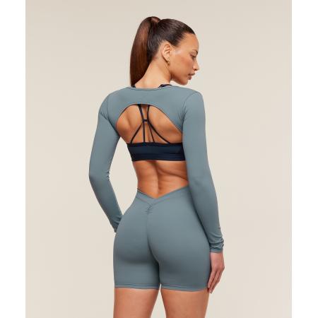 Gymshark Lifting Dipped Waistband All-In-One Iron Blue