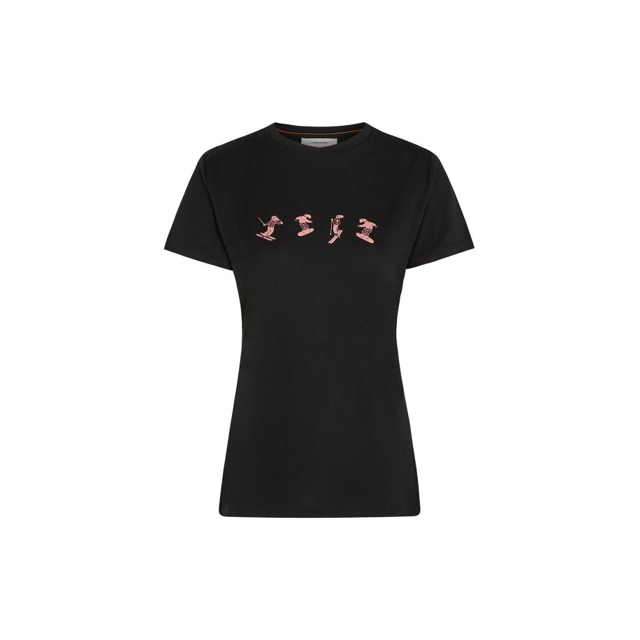 Icebreaker ICEBREAKER Functioneel shirt Tech Lite rosa / zwart -