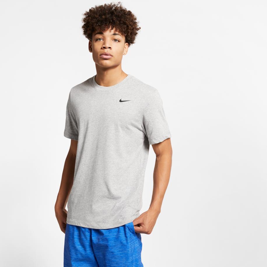 Nike Dri-FIT Fitness T-shirt voor heren - Grijs Grijs