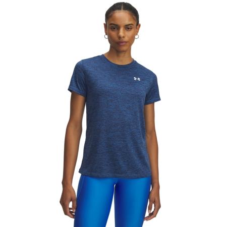 Damesshirt Under Armour Tech™ Twist met korte mouwen Blauw Atlantis / Wit M