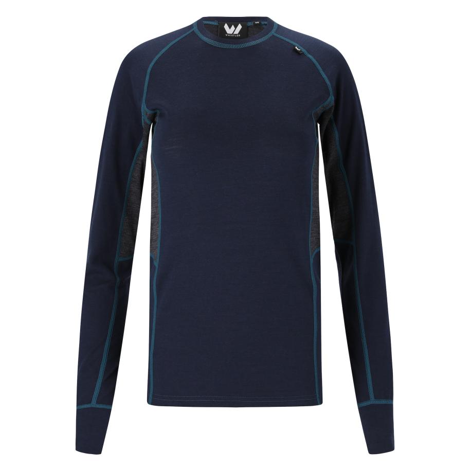 Whistler Whistler Functioneel shirt Lapas donkerblauw / grijs gemêleerd / petrol -