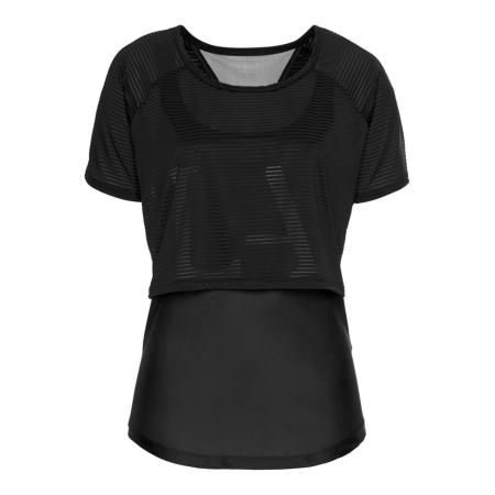 Lascana LASCANA ACTIVE Functioneel shirt Digital Mauve zwart