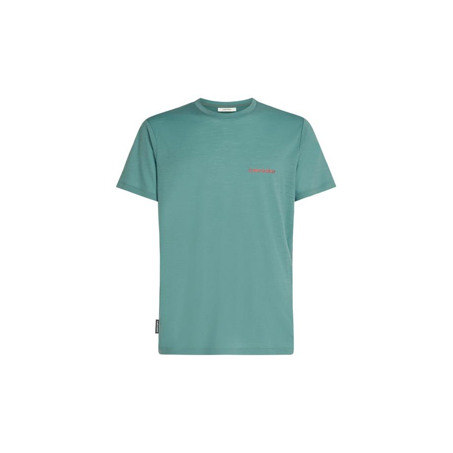 Icebreaker ICEBREAKER Functioneel shirt Tech Lite turquoise / oranje -