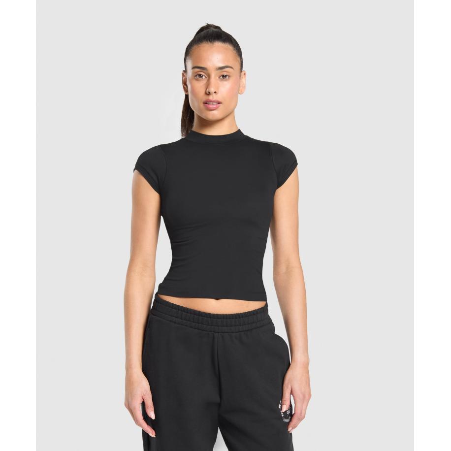 Gymshark Supersoft T-Shirt Black Zwart