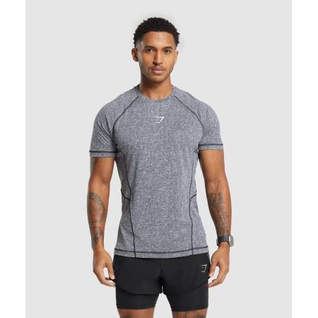 Gymshark Apex T-Shirt Black/Light Grey