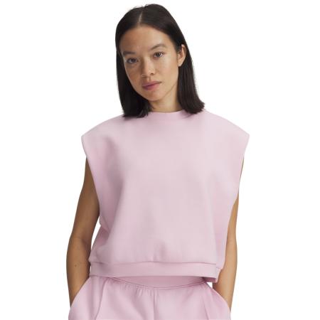 Under Armour Unstoppable Fleece Damesshirt zonder mouwen Prime Roze / Prime Roze XS