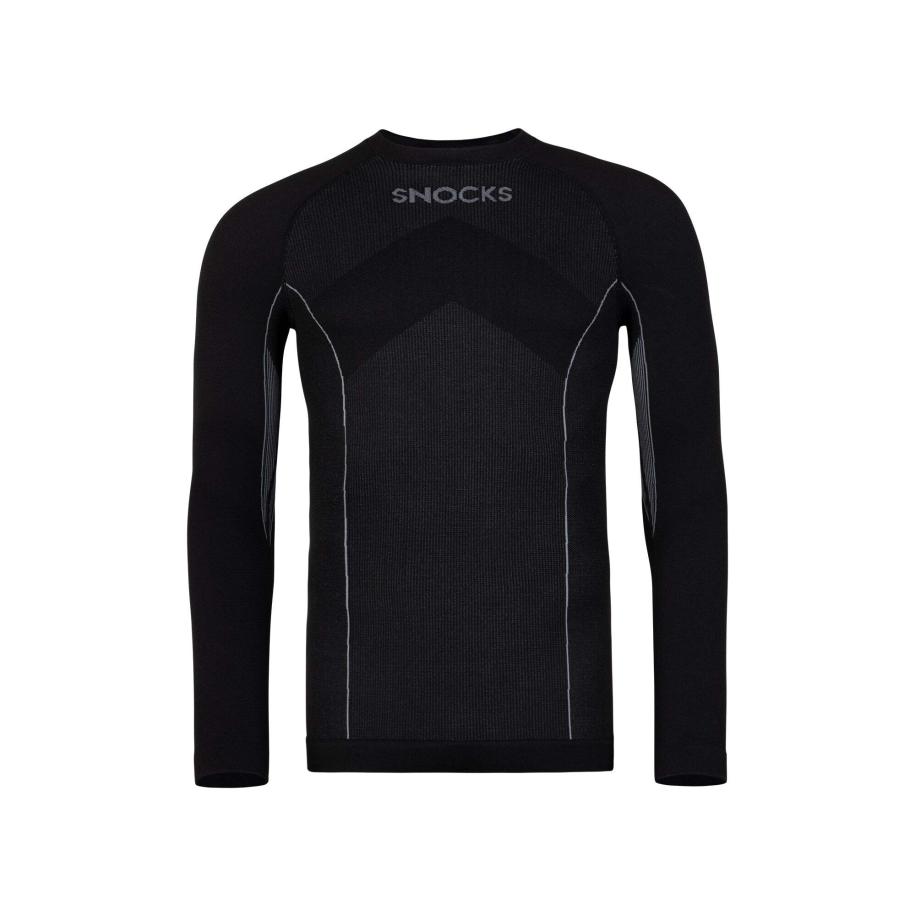 SNOCKS SNOCKS Basislaag lichtgrijs / zwart -