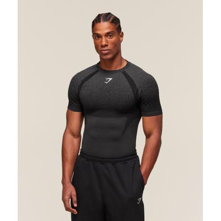 Gymshark Shadow Seamless T Shirt Black
